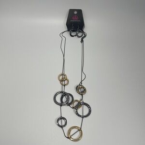 Paparazzi Gold and Silver Circle Necklace